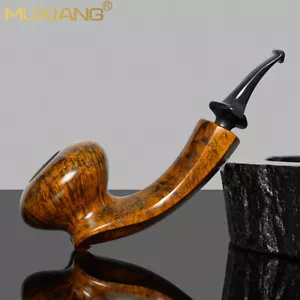 MUXIANG Handmade Briar Tomato Pfeife Smooth Wooden Freehand Tabakpfeife Vulcanite - Bild 1 von 8