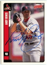 2001 Upper Deck Victory St. Louis Cardinals #316 Andy Benes Auto Signed IP