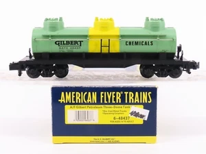 S Scale American Flyer 6-48437 GATX Gilbert Chemicals 3-Dome Tank Car 48437 - Bild 1 von 10