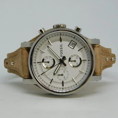 Fossil ES3625 Genuine Leather Quartz Analog Women's Watch New Battery - Image 1 of 4