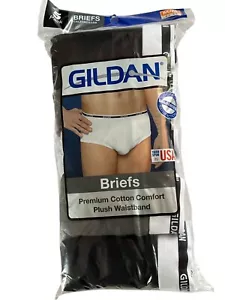 Gildan Briefs Mens M 32-34 Premium Cotton Comfort 5 Pack Plush Waistband Modern - Picture 1 of 11
