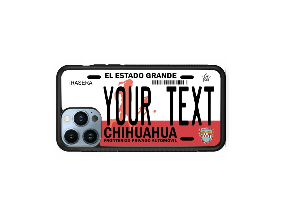CAPA DE TELEFONE MÉXICO PLACA PARACHOQUE SAMSUNG-IPHONE /CHIHUAHUA /Casos CHIHUAHUA - Imagem 1 de 4