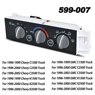 Módulo de control de clima de calefacción de aire acondicionado para camioneta GMC K2500 1996-2000 599-007/15-72548 Foto 1 de 4