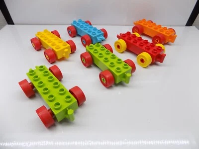 Lego Duplo 6 peças vagões de trem {LAVADOS} - Imagem 1 de 4