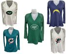 Women’s Long Sleeve Halter Style Football Jersey. Chargers, Dolphins, Jets.