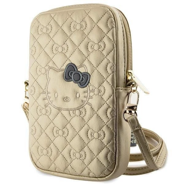 Official Hello Kitty Quilted Bows Universal Phone Bag with Strap - New - Image 1 of 1