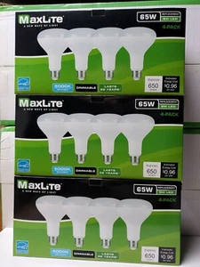 12 Packs BR30 Flood 5000k Daylight Dimmable LED Bulbs 8W 65W / Better Than GE !! - Picture 1 of 12