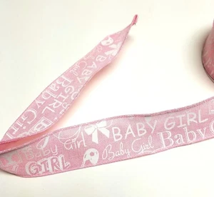 Pink Baby Girl Wired Ribbon 1.5"Wide  New 2 yard - Picture 1 of 1