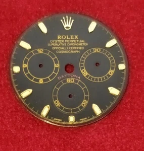 Rolex Daytona 116518 116528 Schwarzes Zifferblatt Gelbgold Indizes - Bild 1 von 2