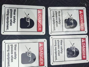 CONDOR 466Z01 Safety Sign, 14 in Height, 10 in Width, Aluminum, Vertical ,4 Pc - Picture 1 of 11