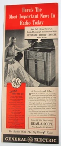 1948 General Electric Radio Phonograph Prophylactic Tooth Brush Print Ad - Picture 1 of 7
