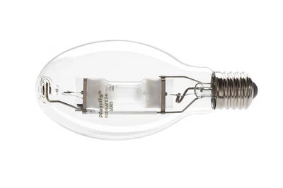 400W Metal Halide Lamp Plusrite Clear Daylight Bulb, Pear Shaped with E40 Fit - Image 1 of 4