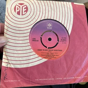 CARL DOUGLAS I Want To Give You My Everything 7” Single Record 1975 PYE Ex Rare - Picture 1 of 2