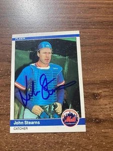 Autograph Signed Autographed John Stearns Mets - Picture 1 of 1