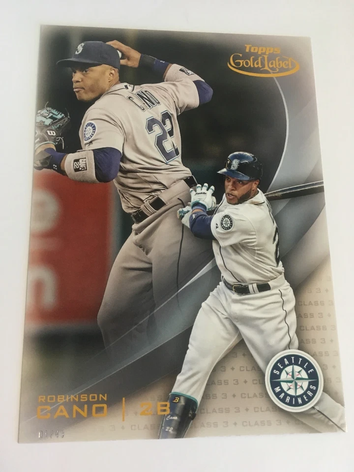 2016 Topps Gold Label Jumbo 5x7 Robinson Cano Mariners 59 #’d /49 Class 3 - Image 1 of 1