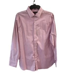 Banana Republic Camicia Uomo Rosa Tinta Unita Slim Fit Elasticizzata Popeline Taglia XL Casual - Foto 1 di 9