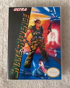 Snake's Revenge NES (Nintendo Entertainment System) con custodia personalizzata a conchiglia!