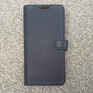 Snakehive Samsung Galaxy S24 Leather Wallet Case with Card Slots Navy - Picture 1 of 4