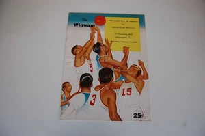 Programa de baloncesto de la NBA 1956 - Philadelphia Warriors Rochester Royals - Imagen 1 de 3