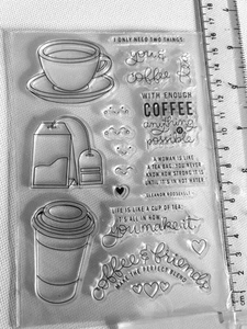 Clear Silicone Stamps Scrapbooking Coffee Card Making Craft Embellishment - Picture 1 of 2