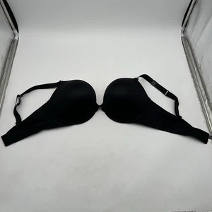 Victoria’s Secret 38DD sehr sexy gepolsterter Push-Up BH Größe schwarz einfarbig - Bild 1 von 7