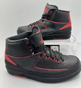 Nike Air Jordan 2 Retro ALTERNATE 87 Black Red 834274-001 Men Size 10 - Picture 1 of 10