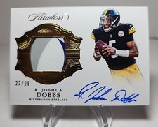 Joshua Dobbs 2017 Flawless True Rpa Rookie Patch Auto Gold /25
