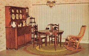Hutch & Table, Furniture Shop, Amana, Iowa Vintage PC - Picture 1 of 2