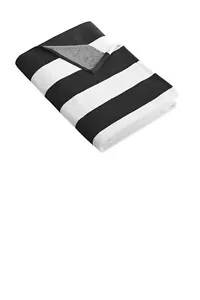 Port Authority PT43 Unisex 100% Cotton Cabana Stripe Beach Fully Hemmed Towel - Picture 1 of 10