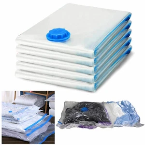 5 Pc Large Storage Bags Space Saving Vacuum Clothes Bedding Organizer Seal 35" - Picture 1 of 1