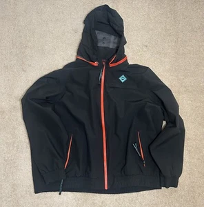 Outdoor Afro Rei Co-Op Shell Packable Hood Jacket Men's 3XL Black Gorpcore - Picture 1 of 6