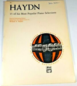 Hayden, 15 od his Most Popular Piano Selections, An Alfred Masterwork Edition