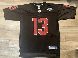Kurt Warner Arizona Cardinals Super Bowl NFL Black Edition Reebok Jersey L Large - Picture 1 of 4