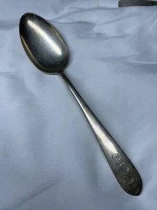 S. Kirk & Son Wadefield Sterling Silver Serving Spoon 8 1/2” Monogrammed - Picture 1 of 7