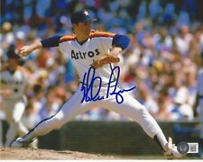 NOLAN RYAN HOUSTON ASTROS SIGNED 8x10 PHOTO MLB PITCHER LEGEND BECKETT COA BAS