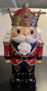 Indoor/Outdoor Lighted Nutcracker Shorty Statue - White - Picture 1 of 4
