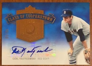 Carl YASTRZEMSKI🔥2005 Upper Deck Class of Cooperstown Auto #CC-CY2 5/25 NM HOF