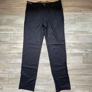 CORNELIANI Sz 52 6R Speckled Blue 17.25 Microns Light Virgin Wool Trousers - Picture 1 of 21