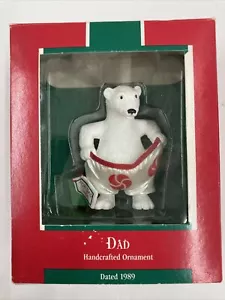 Hallmark Keepsake 1989 "Papà" scatola originale QX441-2 A05 - Foto 1 di 5