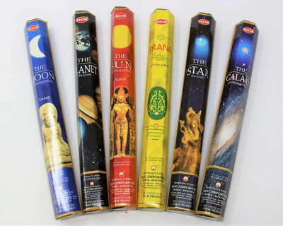 Hem Universe Celestial Incense Set Sun Moon Star Planet Galaxy Prana 120 Sticks  - Image 1 of 4