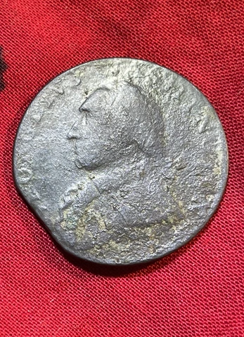 1795 George Washington North Wales 1/2P Plain Edge Colonial Halfpenny Scarce Cover
