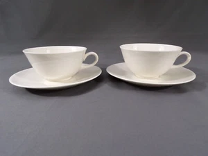 RARE USA Two Sets Homer Laughlin "Snow White" Triumph Cups & Saucers E24 - Picture 1 of 9