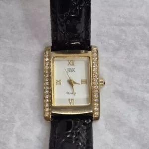 Jacqueline Bouvier Kennedy Wrist Watch Replica Crystal Gold Plate New Battery - Picture 1 of 7