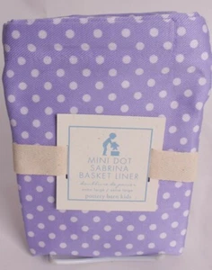 Fodera cesto Sabrina Pottery Barn Bambini Viola Mini Dot x-large lavanda XL - Foto 1 di 2