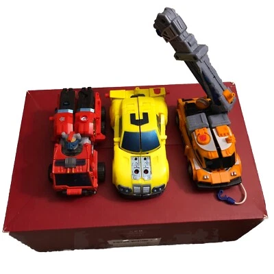 Transformers Armada Smokescreen Crane 2001 Takers Bumblebee 2003 Emerging Combat - Image 1 of 4
