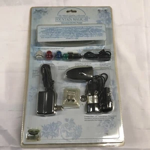 FOUNTAIN MAGIC II DUAL POWER PUMP KIT FOR INDOOR FOUNTAINS Battery Or Plug - New - Picture 1 of 2
