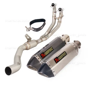 For Aprilia RS660 Tuono 660 2021-2024 Exhaust System Front Pipe 51mm Muffler Tip - Picture 1 of 12