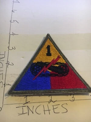 WW2 to Korea era US Army 1st Armored Division Patch 1/7/25 - Image 1 of 2