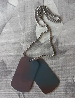 Collana a PALLIN in Acciaio Militare con Doppia PIASTRA Colore Argento Unisex - Immagine 1 di 4