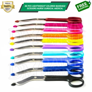 50 piezas de plástico ligero mango Lister vendaje tijeras 5.5 Enfermera Regalo de vacaciones - Imagen 1 de 6
